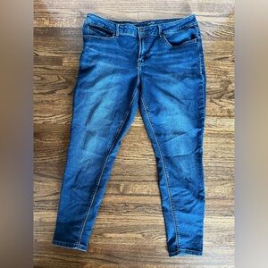 Seven7 Dark Wash Denim Leggings sz 14 VGUC